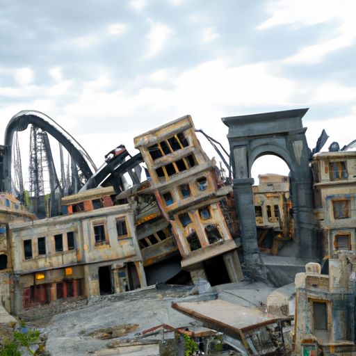 北京环球影城威震天摔倒